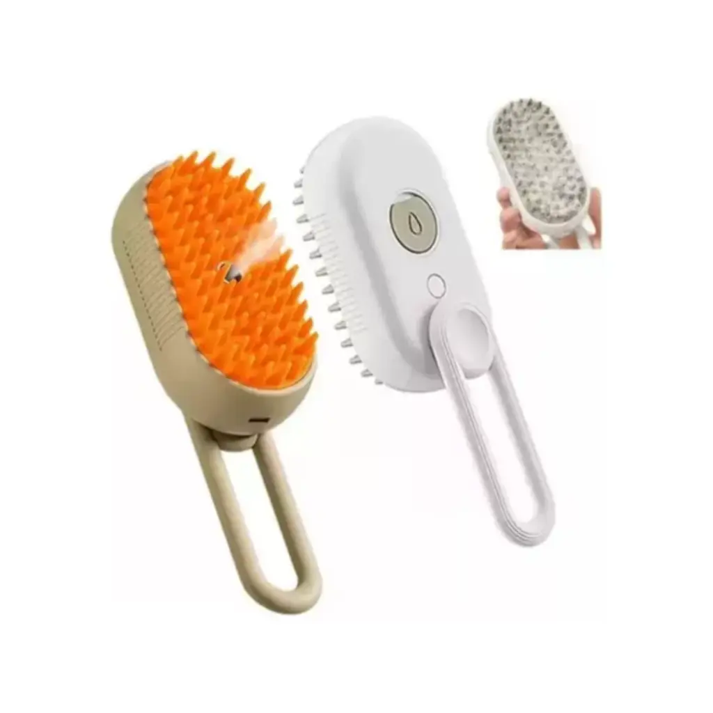 [HOGPETVAPOR3EN1NEW] Cepillo a vapor 3 en 1 para mascotas – Limpieza y masaje 