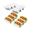 Set 4 Porta Tacos Inoxidable – Soportes reversibles duraderos