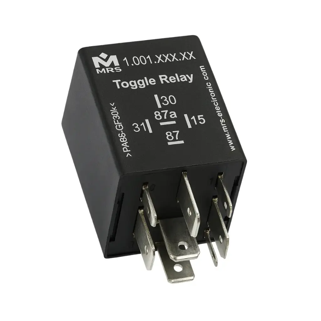 [ELERELTOGGLE12VNEWBLK] Kit x6 Toggle Relay 12V Type A – Control eléctrico seguro y confiable 