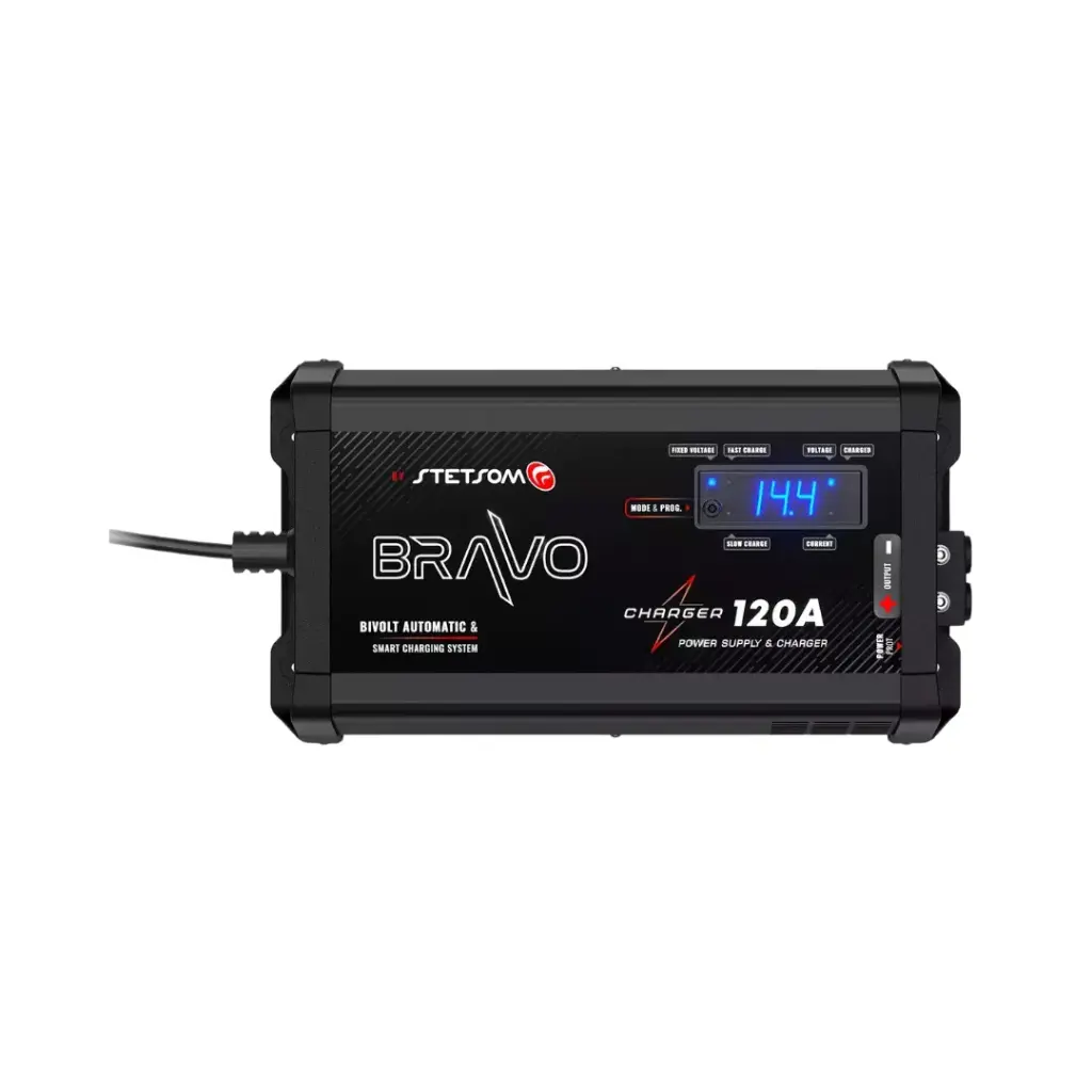 [TECSTE120ANEWBLK] Cargador Stetsom Bravo 120A – Potencia inteligente para audio extremo