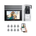 Videoportero TMEZON WiFi 4 Monitores – Seguridad inteligente