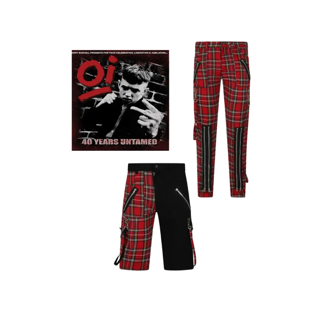 [ACCOIBANNEDAPPARELNEW] Kit Punk Oi! Vinilo + Bondage Wear Auténtico