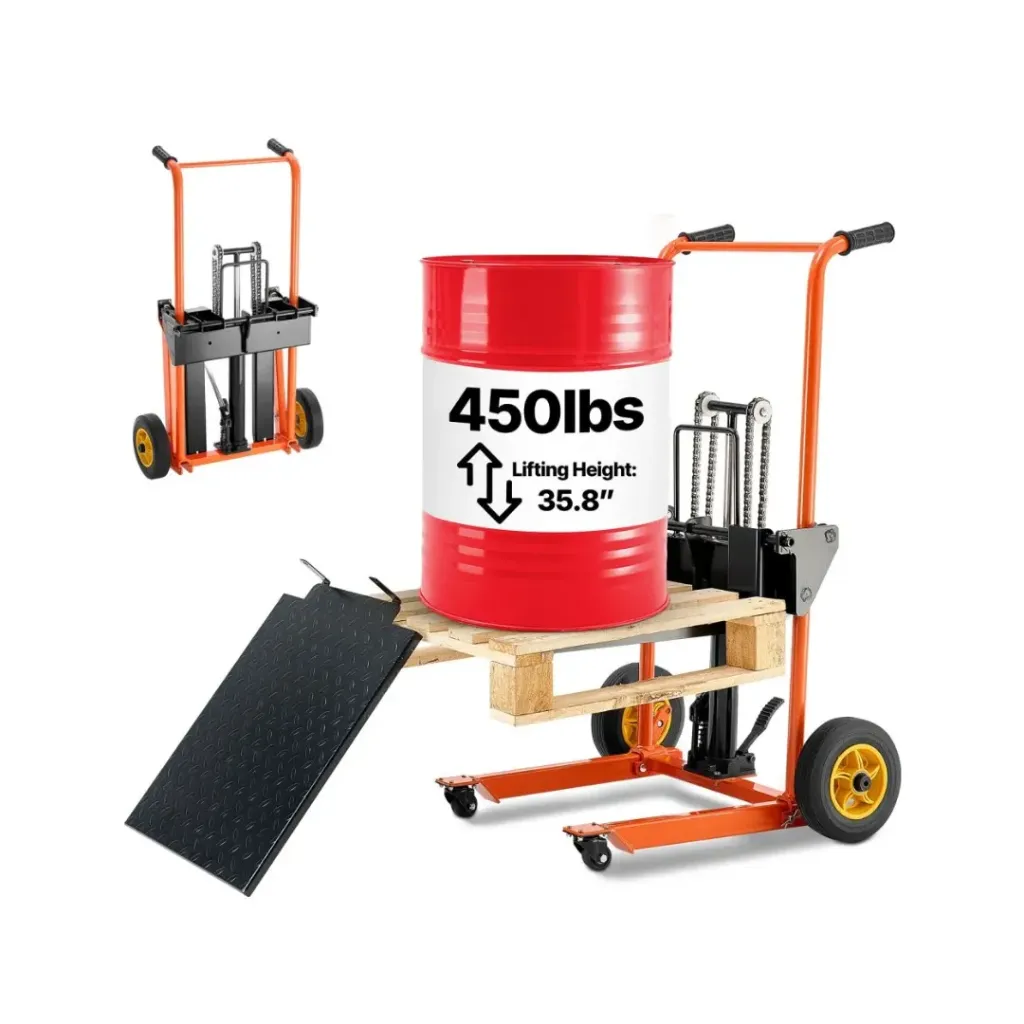 [HERVEVELEVAHIDRA450LBNEW] VEVOR Elevador Hidráulico 450 lb Portátil de Materiales
