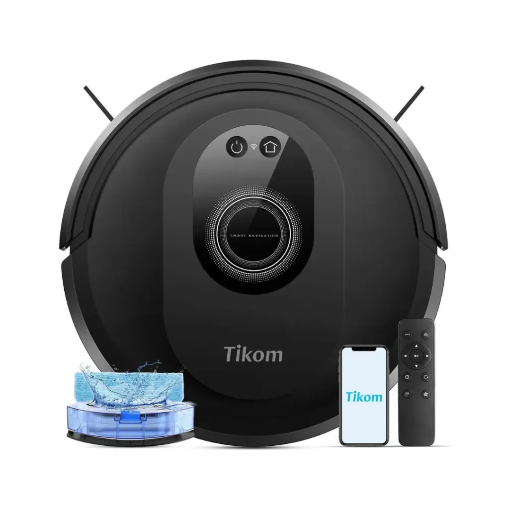 [TECTIKASPYMAPA5000PAOPEN BOXBLK] Tikom Robot Aspirador y Mopa 5000Pa – Limpieza Total