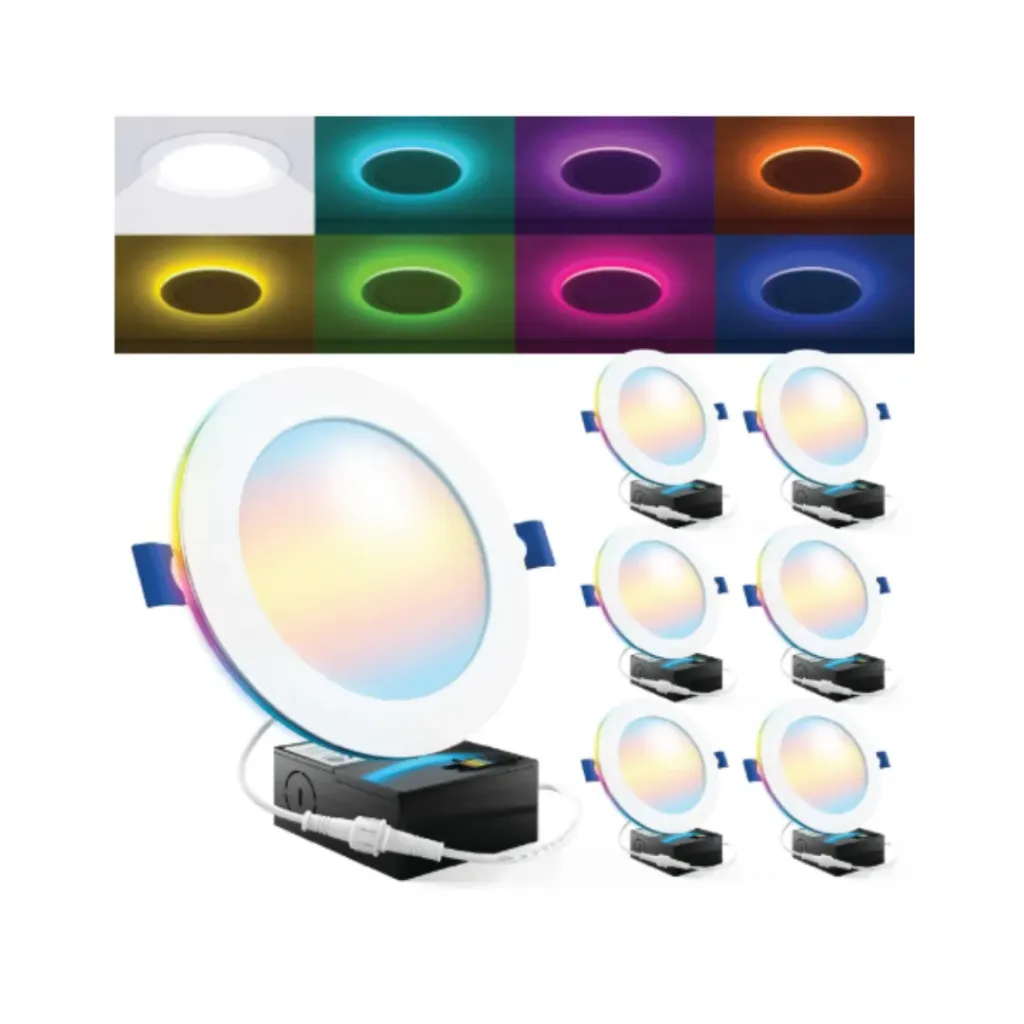 [TECSUNLED6PACKX6NEW] Sunco Luces LED Empotrables 6” Inteligentes – Pack x6