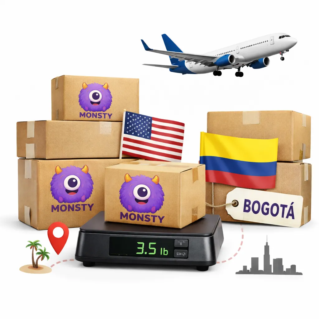 [Servicio Internacional Miami→Bogotá PRO (> 250 USD) – Tarifa por lb] Servicio Internacional Miami→Bogotá PRO (> 250 USD) – Tarifa por lb