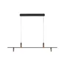 Lámpara Colgante Retro Negra y Dorada – Estilo Nórdico Elegante 