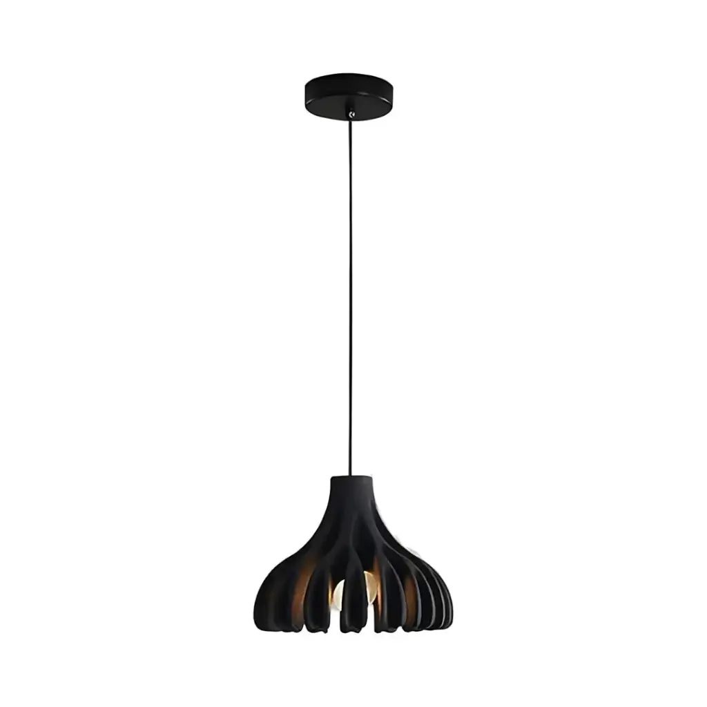 [HOGTMLDD011NEW] Lámpara Colgante Negra – Diseño de macarrón 
