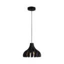 Lámpara Colgante Negra – Diseño de macarrón 